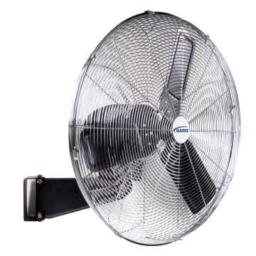 30" Industrial Oscillating Wall Fan, 3-Speed, All-Metal
