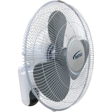 Commercial 16" Wall Mount Oscillating Fan, 3-Speed