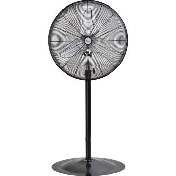 Heavy-Duty 24" 2-Speed Non-Oscillating Pedestal Fan