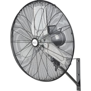 24" Industrial Oscillating Wall Fan, 2-Speed, All-Metal