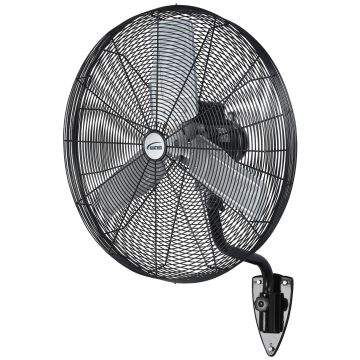 30" Heavy-Duty Oscillating Wall Fan, 3-Speed, All-Metal