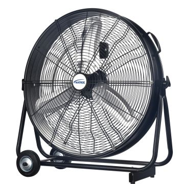 24" Direct-Drive Slim Drum Fan, 3-Speed, Light Industrial