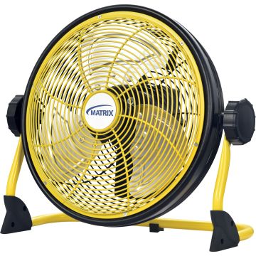 12" Rechargeable Commercial Fan, Variable Speed, USB Port