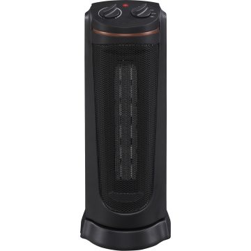 Oscillating Tower Heater, Ceramic, Electric, 5200 BTU/H
