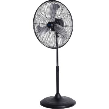 22" Industrial Oscillating Pedestal Fan, 3-Speed, All-Metal