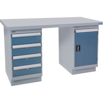 Industrial Workbench, 60" W x 24" D, 2500 lbs Capacity