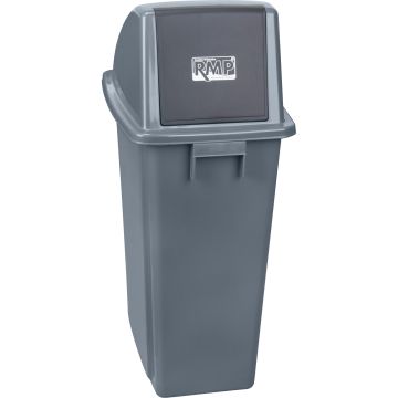 Plastic Garbage Can, 15 US gal, with Lid and Handle — Capacity: 15 US gal., Material: Plastic, Height: 31" — Supply Solution