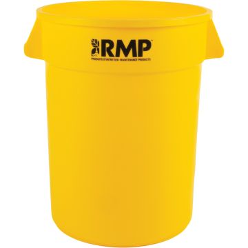 32 US gal. Yellow Polyethylene Waste Bin
