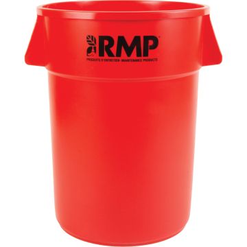 44 US gal. Red Polyethylene Garbage Bin, Nestable — Capacity: 44 US gal., Material: Polyethylene, Colour: Red — Supply Soluti