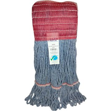 Antimicrobial Loop Style Wide-Band Mop Head, Cotton/Rayon/Synthetic