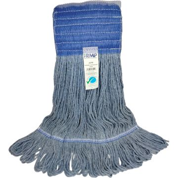 Antimicrobial Wide-Band Loop Mop Head, Cotton/Rayon/Synthetic