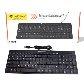 IntekView Slim Wired French Canadian Keyboard V2 — Supply Solution