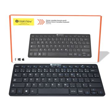 Clavier sans fil IntekView Mini, Français canadien, 11 po