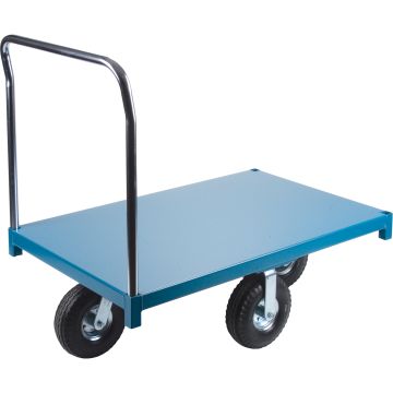 Heavy-Duty Platform Truck, 48" x 30", 1200 lbs, Pneumatic