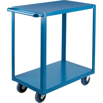 Heavy-Duty 2-Tier Shelf Cart, 18"W x 33"D, 1200 lbs Capacity