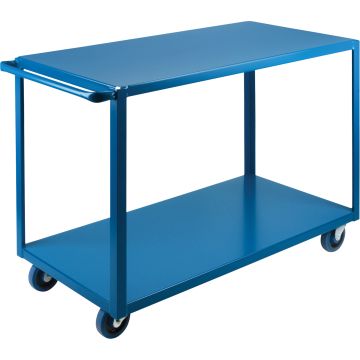 Heavy-Duty 2-Tier Shelf Cart, 24" W x 39" D, 1200 lbs