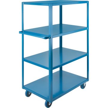 Heavy-Duty 4-Tier Shelf Cart, 24" W x 36" D, 1200 lb Capacity