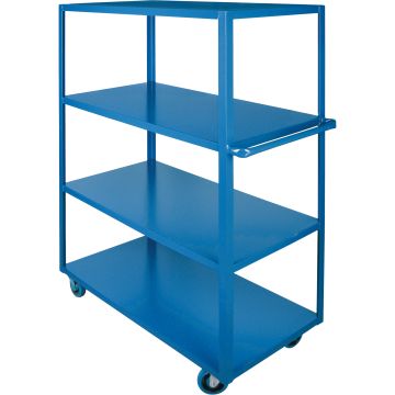 Heavy-Duty 4-Tier Shelf Cart, 24" W x 48" D, 1200 lb Capacity