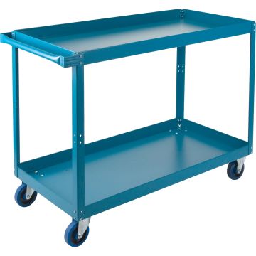 2-Tier Shelf Cart, 900 lbs Capacity, 24"W x 48"D