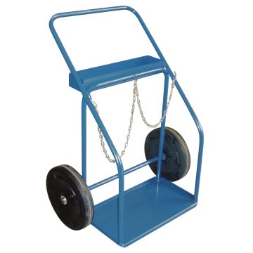 Heavy-Duty Gas Cylinder Cart, 1000 lbs, Rubber Wheels
