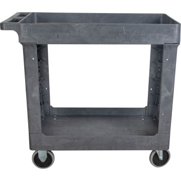 Heavy-Duty 2-Tier Utility Service Cart, 550 lbs Capacity, 16.5" x 32.5"