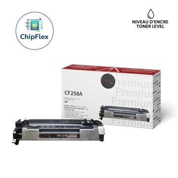 Cartouche de Toner Noir CF258A Alternative – Rendement de 3 000 pages