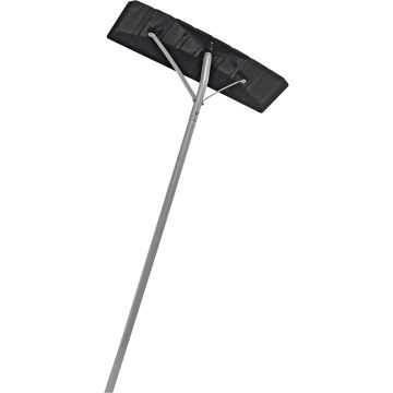 Aluminum Snow Roof Rake, 61" Handle, 24-3/4" Blade — Blade Material: Polypropylene, Blade Width: 24-3/4", Blade Height: 6" —