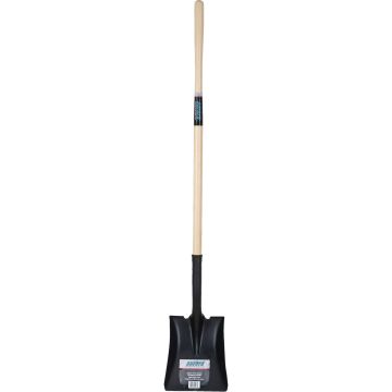 Square Point Shovel, Tempered Steel, 48" Hardwood Handle