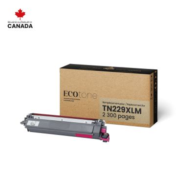 EcoTone Toner Cartridge - Remanufactured for Brother TN229XLM - Magenta — Supply Solution
