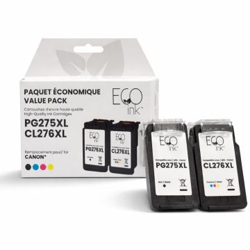 Eco Ink Ink Jet - Remanufactured for Canon PG275XL/C276XL - CMYK — Supply Solution
