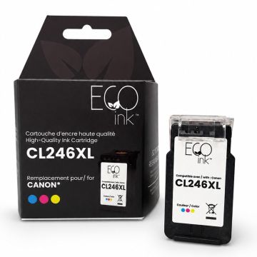 Eco Ink Ink Cartridge - Remanufactured for Canon CL246XL / 8280B001AA - Color — Supply Solution