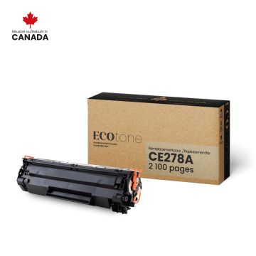 EcoTone Toner Cartridge - Remanufactured for Hewlett Packard CE278A / 78A - Black — Supply Solution