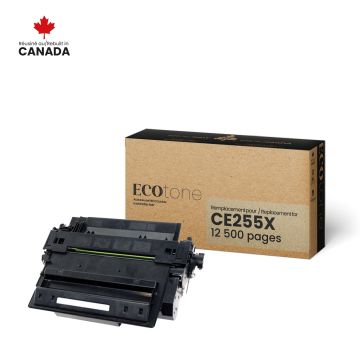 Cartouche de toner noir réusinée pour HP CE255X