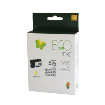 Cartouche d'encre jaune remise à neuf pour HP 951XL CN048AN