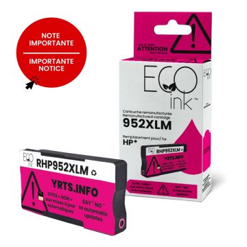 Cartouche d'encre magenta HP 952XL remise à neuf L0S64AN