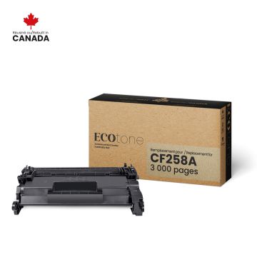 EcoTone Toner Cartridge - Remanufactured for Hewlett Packard CF258A / 58A - Black — Supply Solution