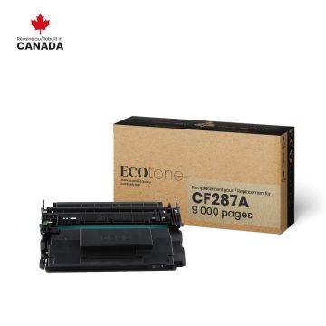 EcoTone Toner Cartridge - Remanufactured for Hewlett Packard CF287A / 87A - Black — Supply Solution