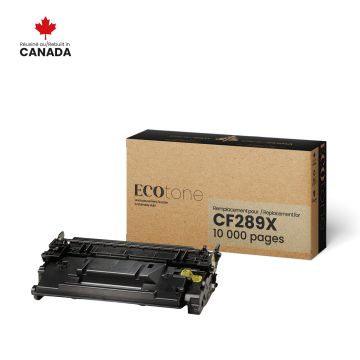 EcoTone Toner Cartridge - Remanufactured for Hewlett Packard CF289X/89X - Black — Supply Solution