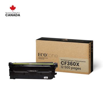 EcoTone Toner Cartridge - Remanufactured for Hewlett Packard CF360X / 508X - Black — Supply Solution
