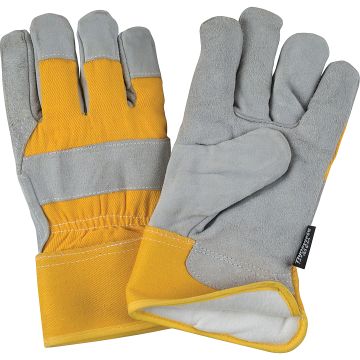 Winter-Lined Split Cowhide Fitter Gloves with Thinsulate™