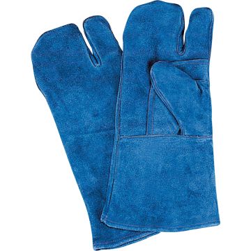 Split Cowhide Double Palm Welding Gloves, Large — Size: Large, Inner Lining: Cotton, Leather Palm Type: Split Cowhide — Suppl