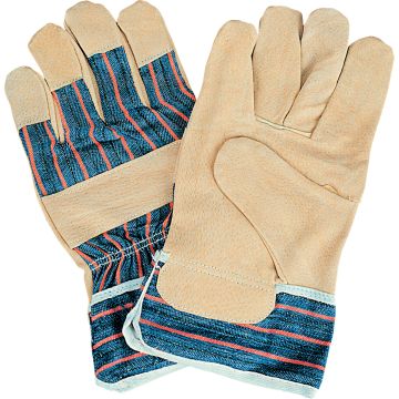 Comfort Fitters Split Pigskin Palm Gloves, Cotton Lined