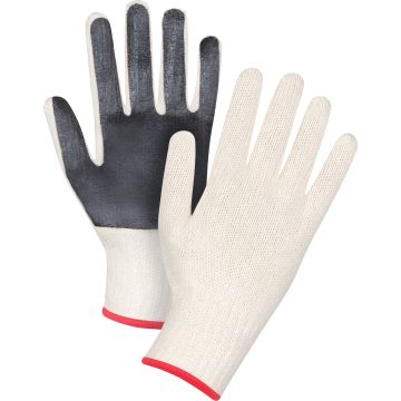 7 Gauge Poly/Cotton Palm-Coated String Knit Gloves, Small