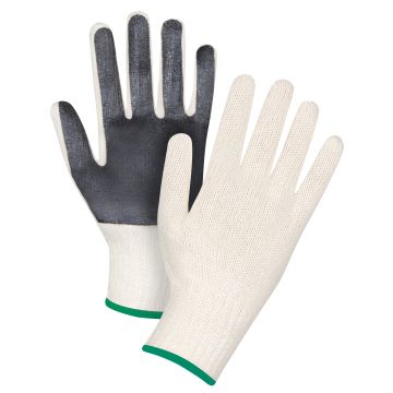7 Gauge Poly/Cotton Palm-Coated String Knit Gloves, Medium