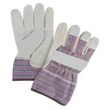Premium Split Cowhide Patch Palm Fitter Gloves, Large