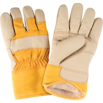 Standard-Duty Winter-Lined Grain Cowhide Fitter Gloves