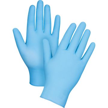Puncture-Resistant Medical-Grade Disposable Gloves,Nitrile, 4.5-mil, Powder-Free, Blue, Class 2 — Supply Solution