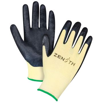 Superior Grip Cut-Resistant Gloves,13 Gauge, Foam Nitrile Coated, Aramid Shell, ANSI/ISEA 105 Level 3/EN 388 Level 5 — Gauge: