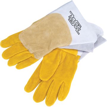 Large Split Cowhide Pipeliner Welding Gloves — Size: Large, Inner Lining: Unlined, Leather Palm Type: Split Cowhide — Supply