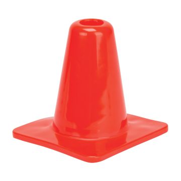 6" Orange PVC Traffic Cone - Flexible & Durable